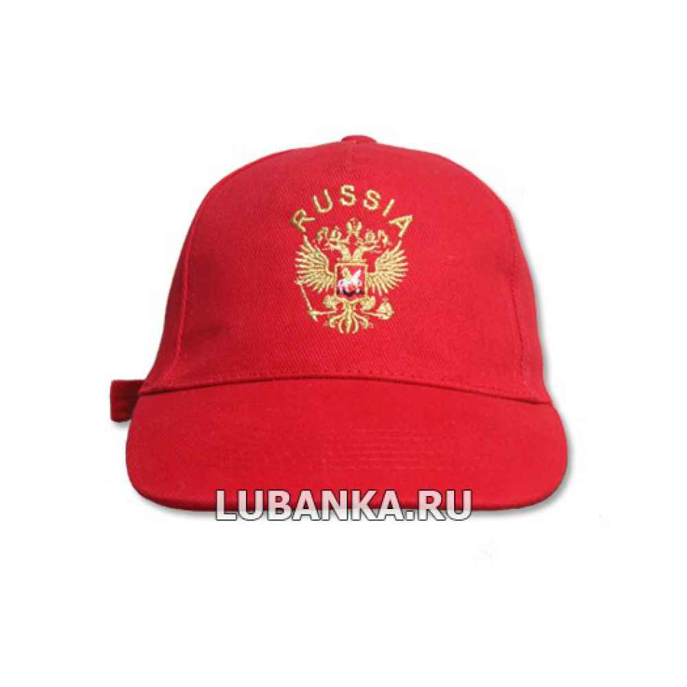 Бейсболка «Россия» красная